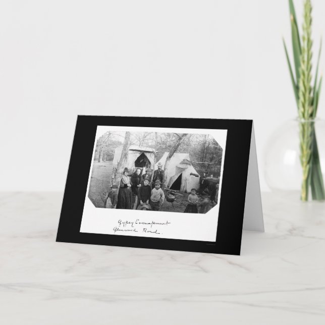 Tarjeta Campo gitano en Bethesda, MD 1888 (Anverso)