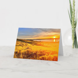 Tarjeta Campo junto al lago