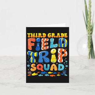 Tarjeta Campo Trip Squad Acuario de Pescado 3er grado Prof