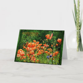 Tarjeta Campos de lirios