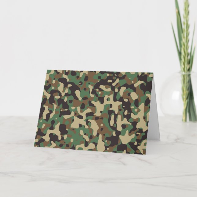 Tarjeta Camuflaje de bosque (Anverso)
