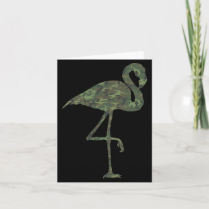 Tarjeta Camuflaje de Flamenco Militar Estampa Pájaro Anima