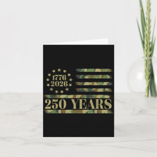 Tarjeta Camuflaje de la bandera de América Aniversario Día