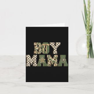 Tarjeta Camuflaje retro de caza niño mamá viejo camuflaje