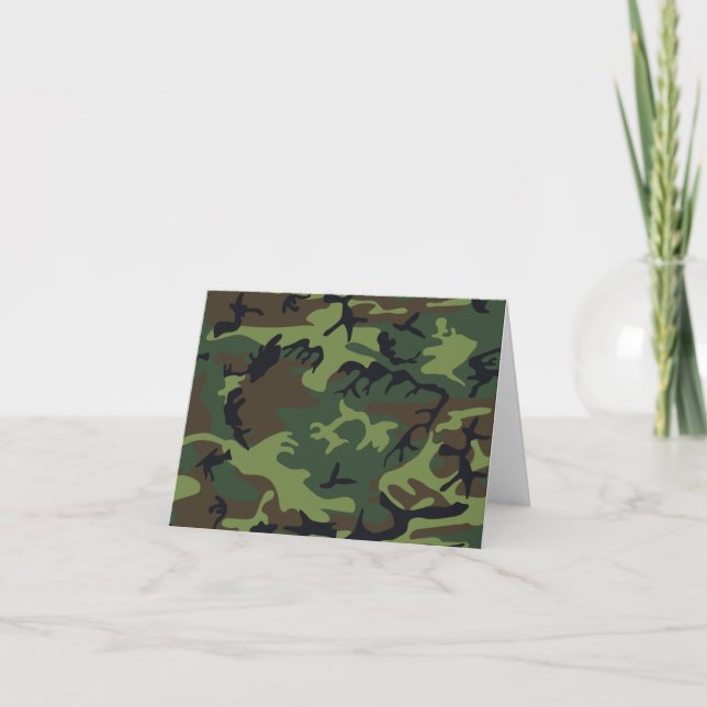 Tarjeta Camuflaje verde militar (Anverso)