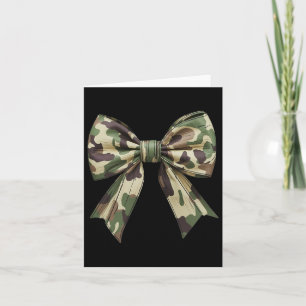 Tarjeta Camuflaje Viejo Camo Bow Camo Coquette Bow Huning