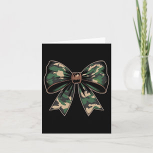 Tarjeta Camuflaje Viejo Camo Bow Camo Coquette Bow Huning