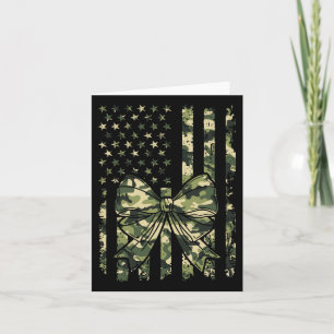 Tarjeta Camuflaje Viejo Camo Bow Camo Coquette Bow Huning