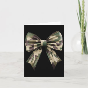 Tarjeta Camuflaje Viejo Camo Bow Camo Coquette Bow Huning