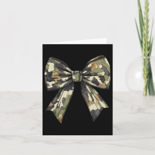 Tarjeta Camuflaje Viejo Camo Bow Camo Coquette Bow Huning