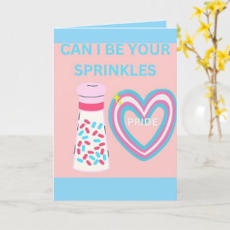 Tarjeta Can i be your sprinkles