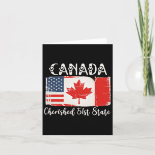Tarjeta Canadá 51º Estado Trump Canadá Funny del Estado de