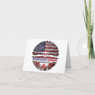Tarjeta Canadá Canadá Estados Unidos Estados Unidos Árbol 