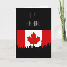 Tarjeta Canadá Feliz cumpleaños
