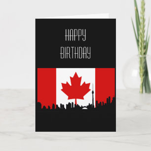 Tarjeta Canadá Feliz cumpleaños