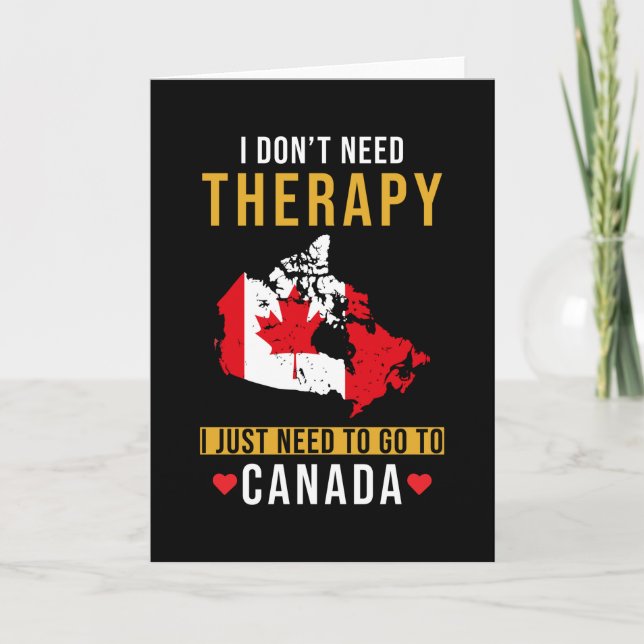 Tarjeta Canadá: Vacaciones que dicen graciosas (Anverso)
