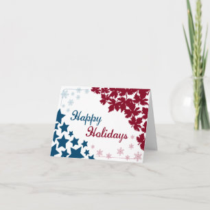 Tarjeta canadiense/americana del día de fiesta