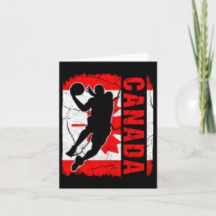 Tarjeta Canadiense Bysketbyll Player Canada Flag Bysketbyl