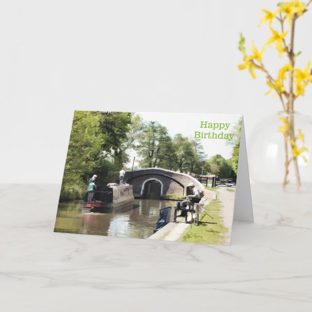 TARJETA CANAL BOATS (flor amarilla)