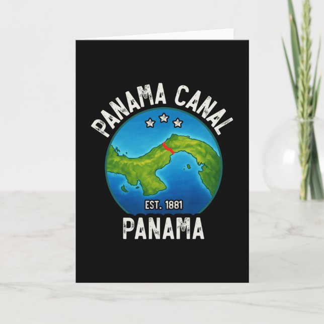 Tarjeta Canal de Panamá Est.1881  (Anverso)