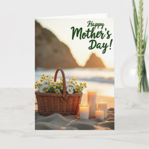 Tarjeta Canasta de Día de las Madres Costeras