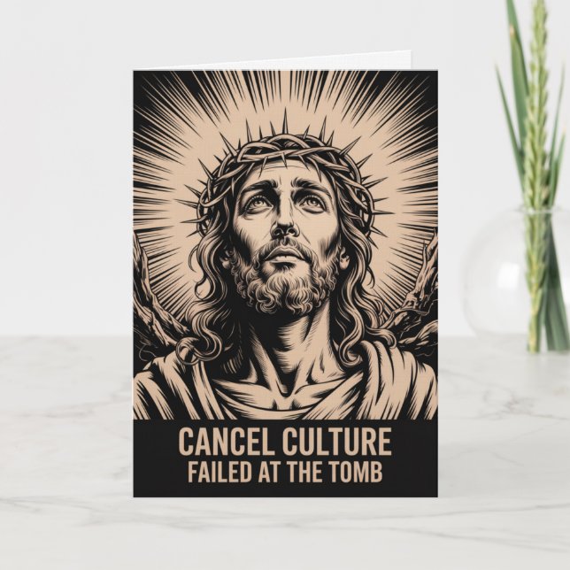 Tarjeta Cancel Culture Failed At The Tomb Easter Card  (Anverso)