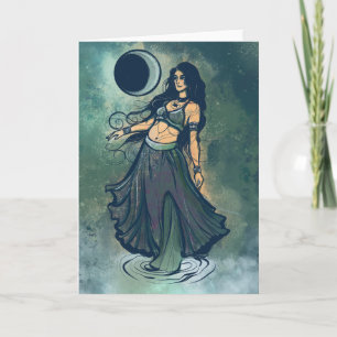 Tarjeta Cáncer Belly Zodiac MoonChild Goddess