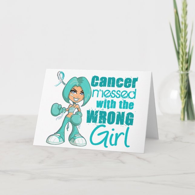 Tarjeta Cáncer cervical con mal Chica (Anverso)