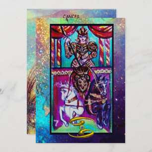 TARJETA CÁNCER, CHARIOT TAROT ASTROLOGY ZODIAC CUMPLEAÑOS