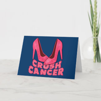 Tarjeta Cáncer de aplastamiento con tacos