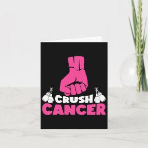 Tarjeta Cáncer de aplastante Boxeo Cinta rosa Cáncer de Ma