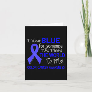 Tarjeta Cáncer De Colón Para Alguien Que Significa El Mund
