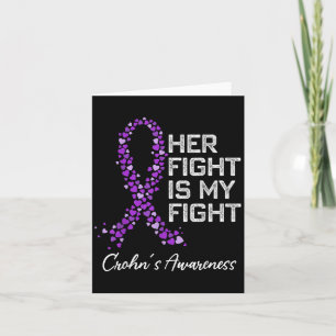 Tarjeta Cáncer De Colón Y Marido De Sensibilización Sobre 