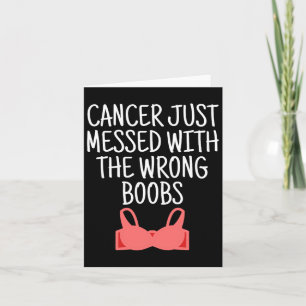 Tarjeta Cáncer De Conciencia Sobre El Cáncer De Mama Enfre