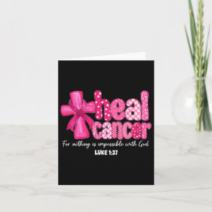 Tarjeta Cáncer de Curación Cristiano Creen Que Dios Mame C