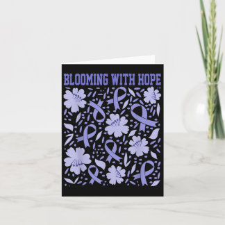 Tarjeta Cáncer de Estómago Flor De Boho Con Esperanza Peri