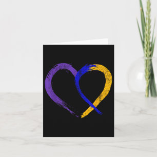 Tarjeta Cáncer de la vejiga cardíaca de la cinta azul mora