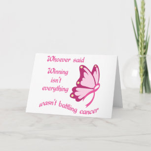 Tarjeta Cáncer de lucha