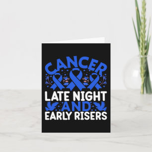 Tarjeta Cáncer de madrugada y madrugadores - Cáncer Mundia
