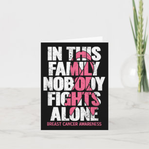 Tarjeta Cáncer de Mama Apoyo al Cáncer de Mama Familiar Vi