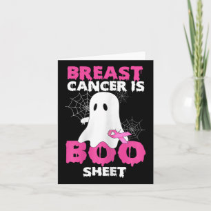 Tarjeta Cáncer De Mama Con Disfraces De Halloween Es Boo S