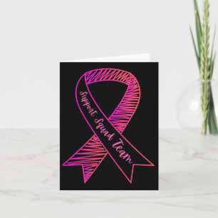 Tarjeta Cáncer de mama en equipo de la brigada de apoyo de