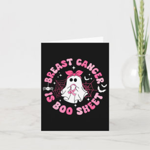 Tarjeta Cáncer De Mama Es Conciencia De Hoja De Boos Hallo