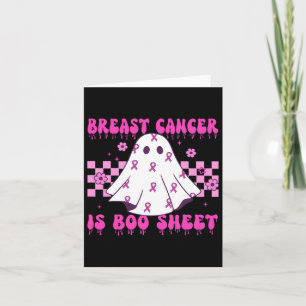 Tarjeta Cáncer De Mama Es Una Hoja De Boos Halloween