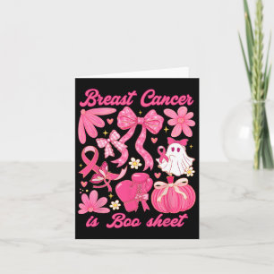 Tarjeta Cáncer De Mama Es Una Hoja De Boos Vibes De Hallow