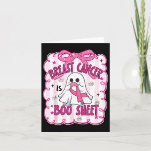 Tarjeta Cáncer De Mama Es Una Hoja De Bote De Cáncer De Ma