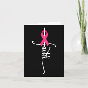 Tarjeta Cáncer de Mama Fe Conciencia sobre el Cáncer de Ma