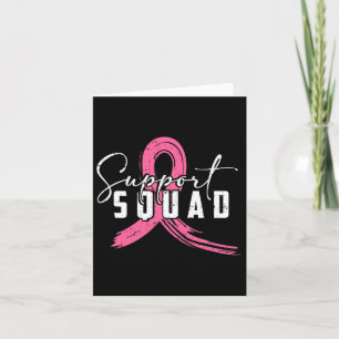 Tarjeta Cáncer de Mama Guerrero Apoyo Escuadrón Cáncer de 