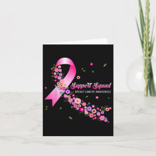 Tarjeta Cáncer de Mama Guerrero Apoyo Escuadrón Cáncer de