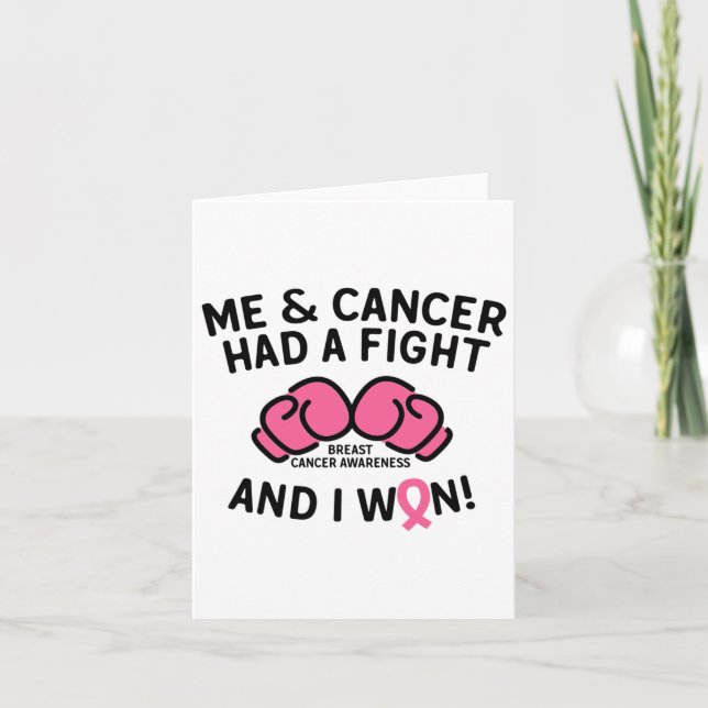 Tarjeta Cáncer de mama Obtuve Apoyo a Sobreviviente de Cán (Anverso)